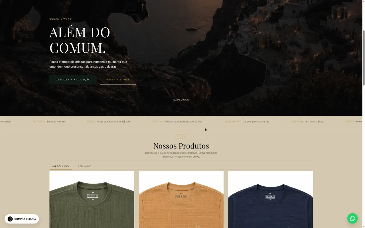 Dunamis Wear — tela 2